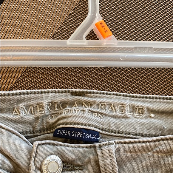 American Eagle Outfitters Green Skinny Distressed Jeans - Picture 7 of 8